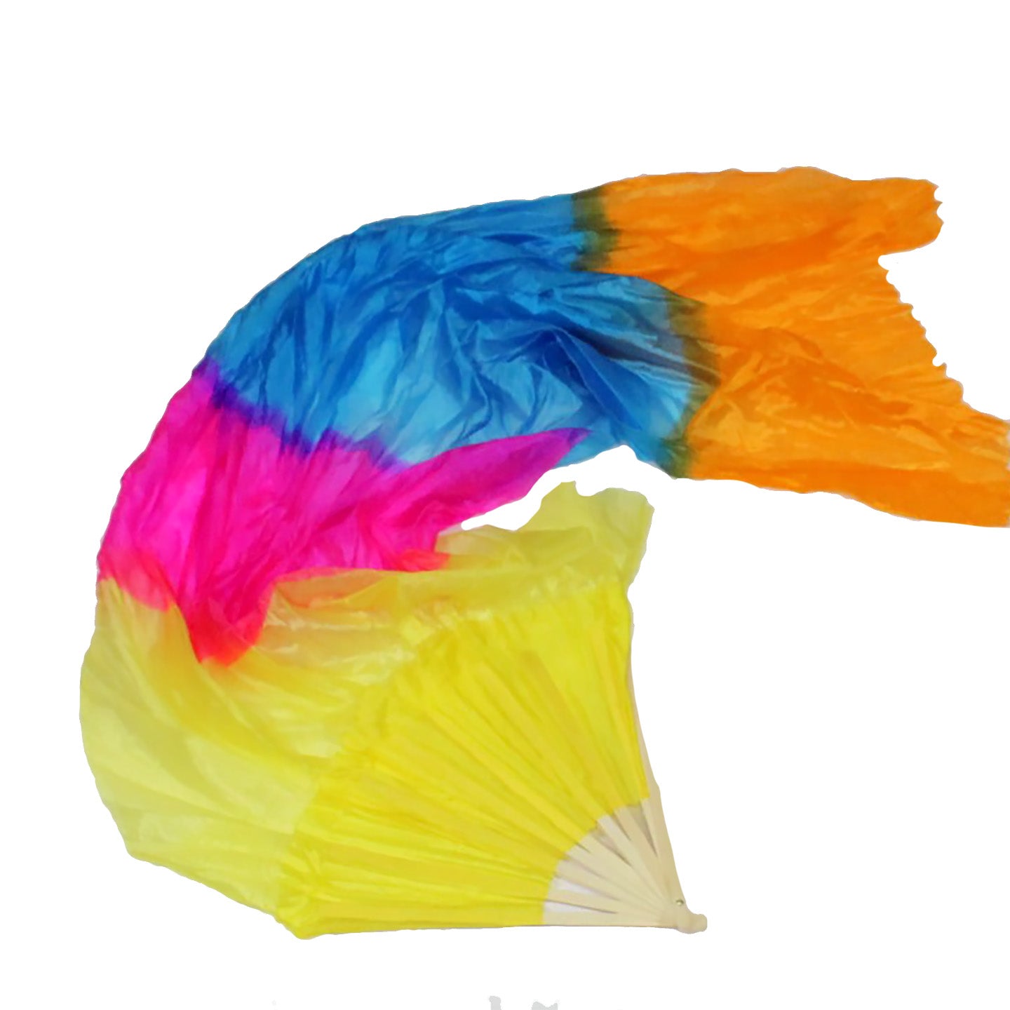 Mougee Silk Fan - For Dance, Festivals, or Just for Fun (Sold Individually)