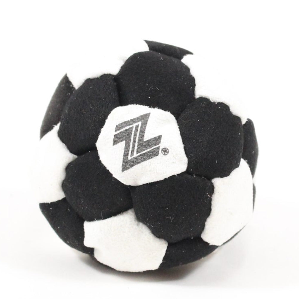 Zeekio Footbag - The Foot Pro - 32 Panel Black and White Footbag