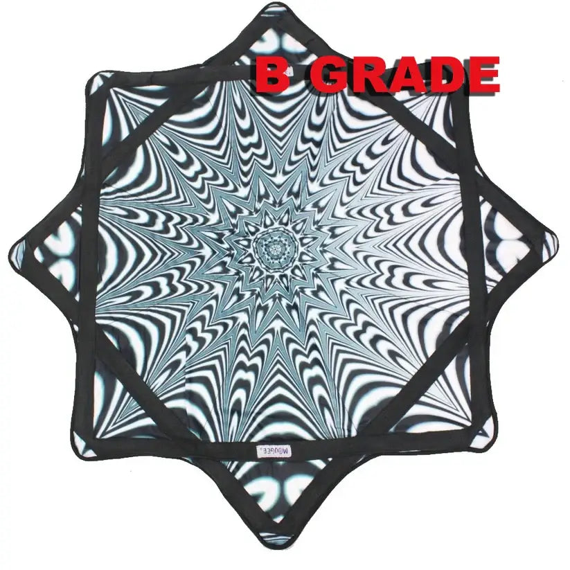 B GRADE - Mougee Air - Flow Star - 27’’ Diameter - Slightly Irregular - Zebradelic - Toys