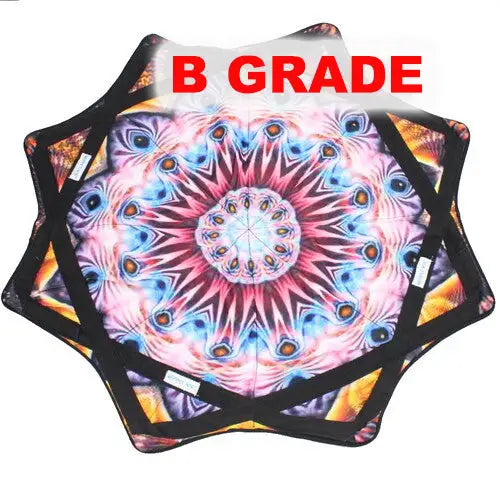 B GRADE - Mougee Air - Flow Star - 27’’ Diameter - Slightly Irregular - Amber - Toys