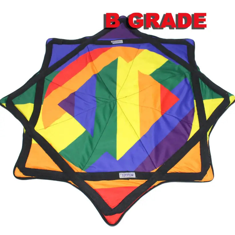 B GRADE - Mougee Air - Flow Star - 27’’ Diameter - Slightly Irregular - Rainbow Stripe - Toys