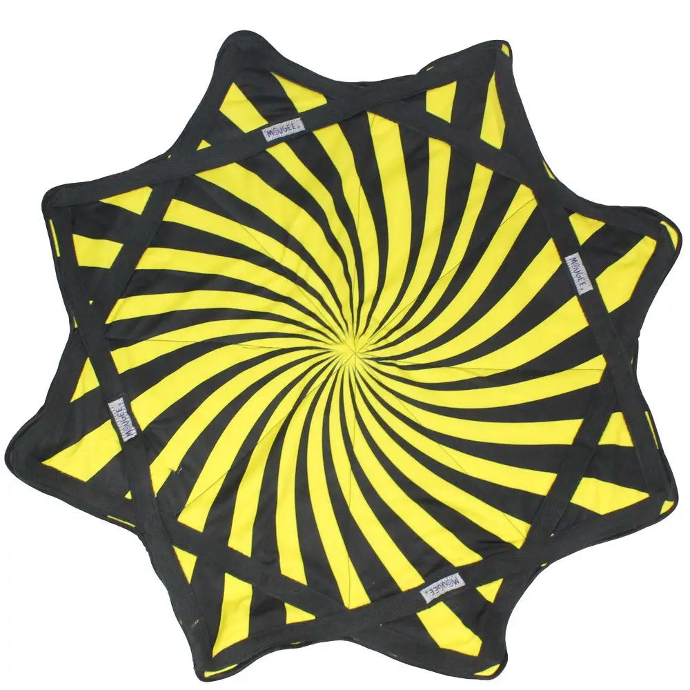 B GRADE - Mougee Classic Flow Star - 27’’ Diameter - Slightly Irregular - Bumble Bee - Yellow/Black - Juggling