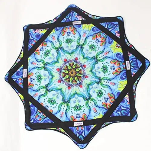 B GRADE - Mougee Classic Flow Star - 27’’ Diameter - Slightly Irregular - Indigo Mandela - Juggling