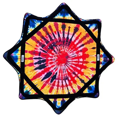 B GRADE - Mougee Classic Flow Star - 27’’ Diameter - Slightly Irregular - Sunrise Tie Dye - Juggling