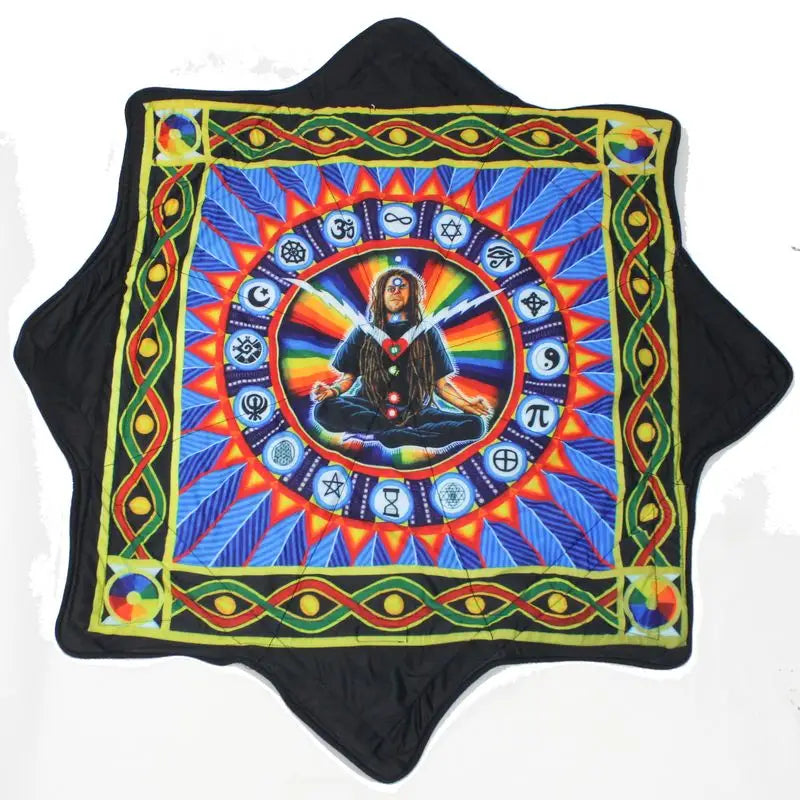 B GRADE - Mougee Classic Flow Star - 27’’ Diameter - Slightly Irregular - Time for Oneness - Chris Dyer - Juggling