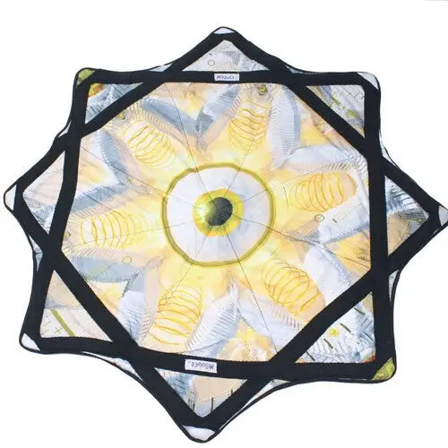B GRADE - Mougee Classic Flow Star - 27’’ Diameter - Slightly Irregular - Lotus - Glass Crane - Juggling