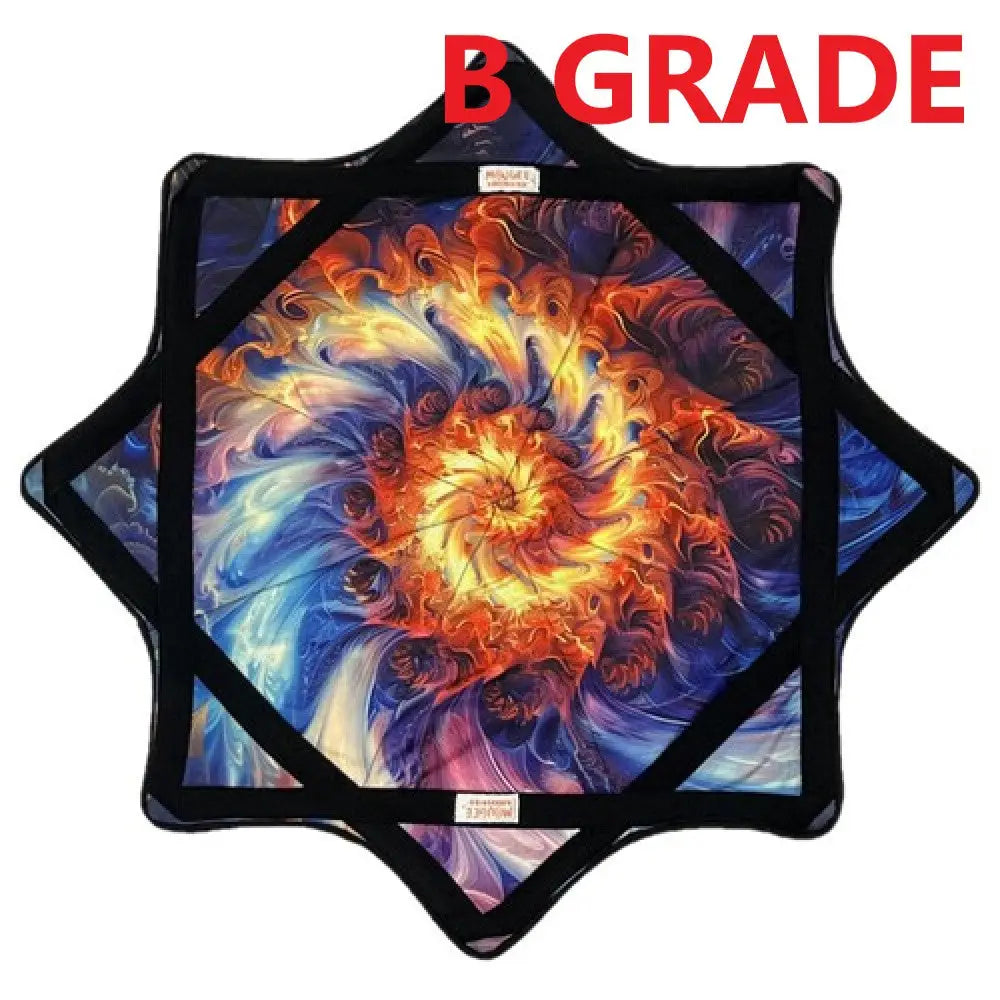 B GRADE - Mougee Midway- 24’’ Diameter -Not too big Not small - Just right - SLIGHTLY IRREGULAR - Fire Spin - Flow Toys