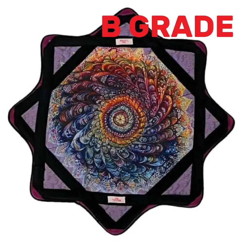 B GRADE - Mougee Mini Star Flow - 20’’ Diameter - Slightly Irregular - Peacock Spin - Juggling