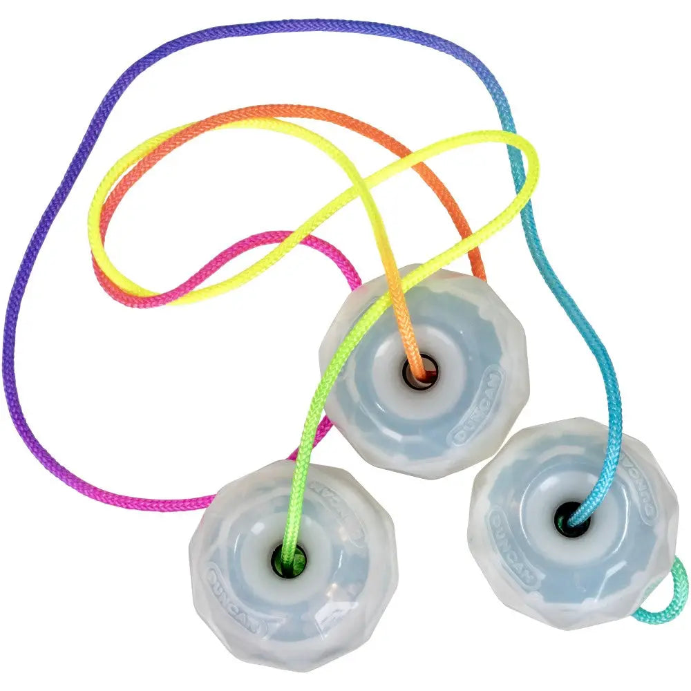 Duncan Nova Flow Light Up - Attached Juggling Skill Toy with Storage Case - Clear Green - Toys