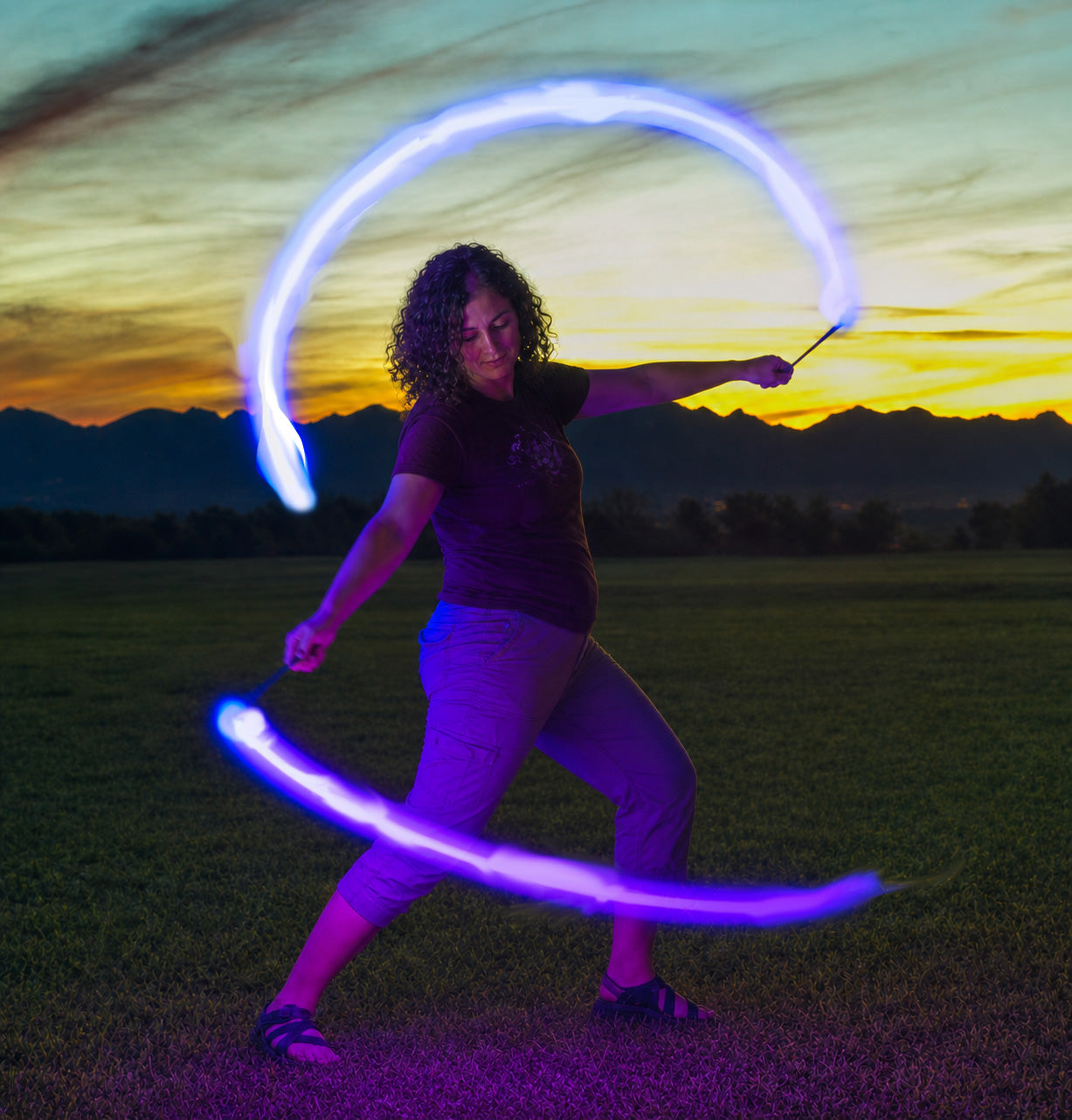 Zeekio Rechargable LED POI - Beginner to Pro - Glow Flow Toy