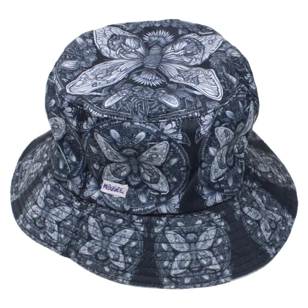 Mougee 1st Art Contest Winners - Flow Stars and Bucket Hats - Metamothosis Hat - Reverible (Large/XL) by Kuwalaburr