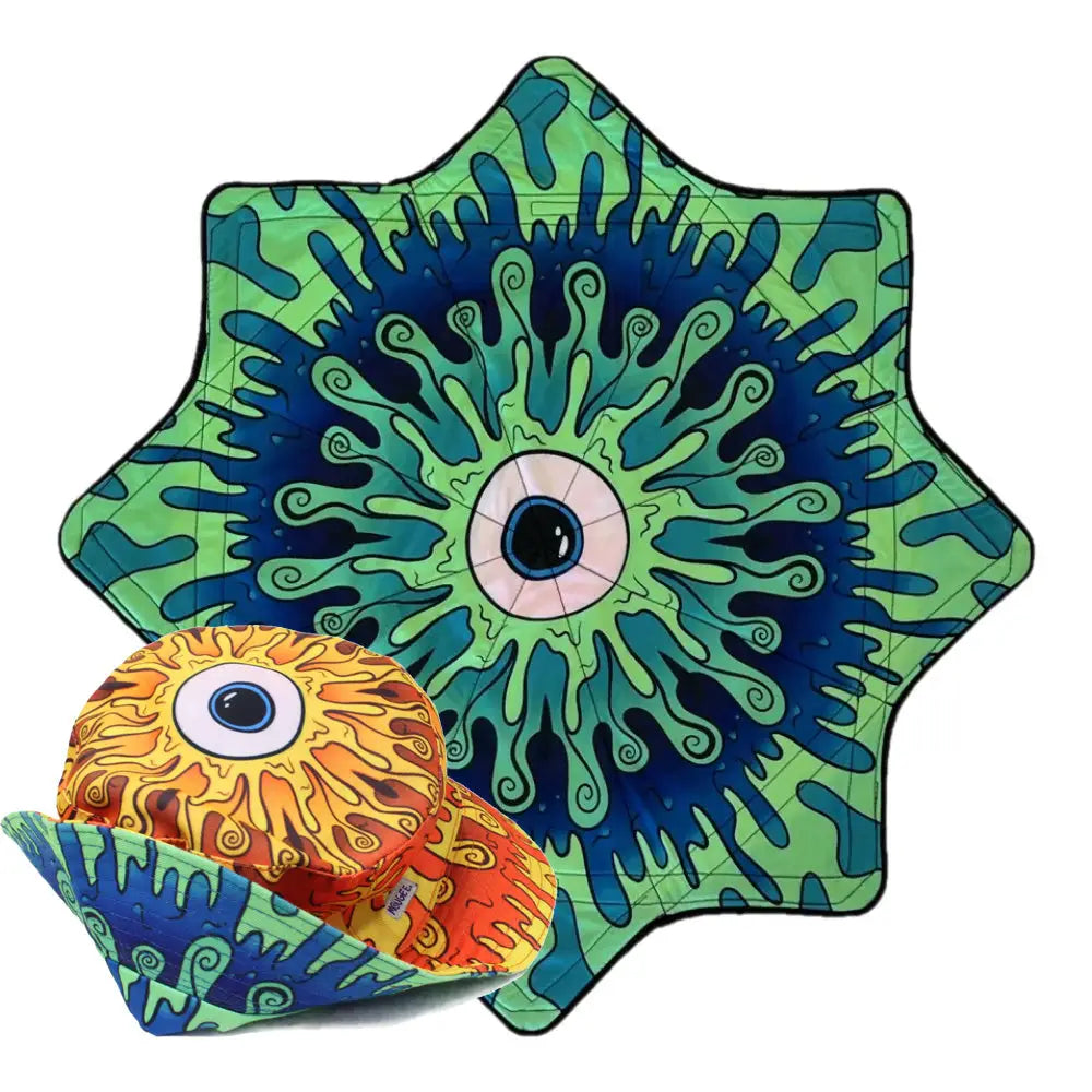 Mougee 1st Art Contest Winners - Flow Stars and Bucket Hats - Subby Combo Star Hat -(Medium Hat) - Toys