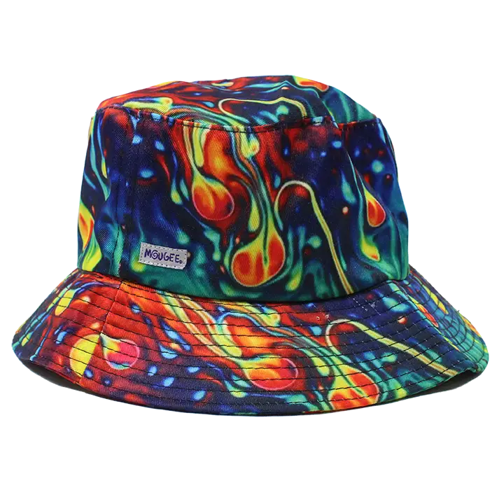 Mougee Bucket Hat - Printed in our most Popular Designs - Scorched Ice - A Side M/L - Apparel