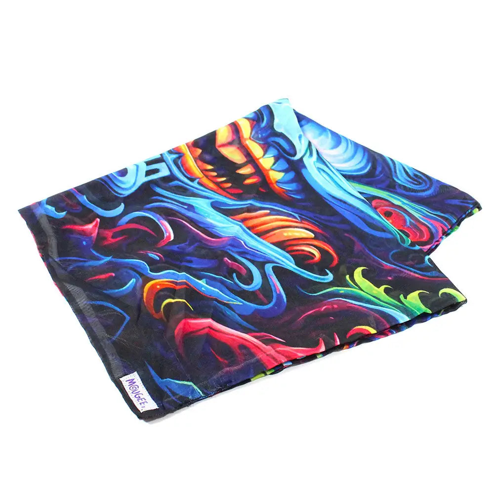 Mougee Head Scarf / Bandana in Fan favorite Designs - Tiki Terror 23’’ - Apparel