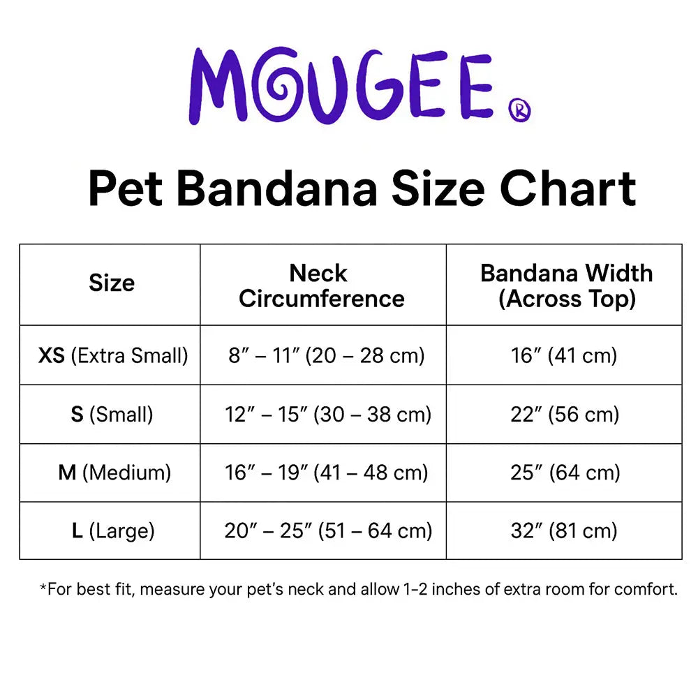 Mougee Pet Bandana - Match Your Favorite Flow Star Designs with Pet! - Apparel