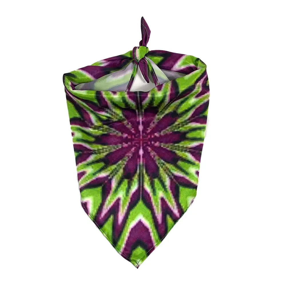 Mougee Pet Bandana - Match Your Favorite Flow Star Designs with Pet! - Extra Small / Purple Burst - Apparel