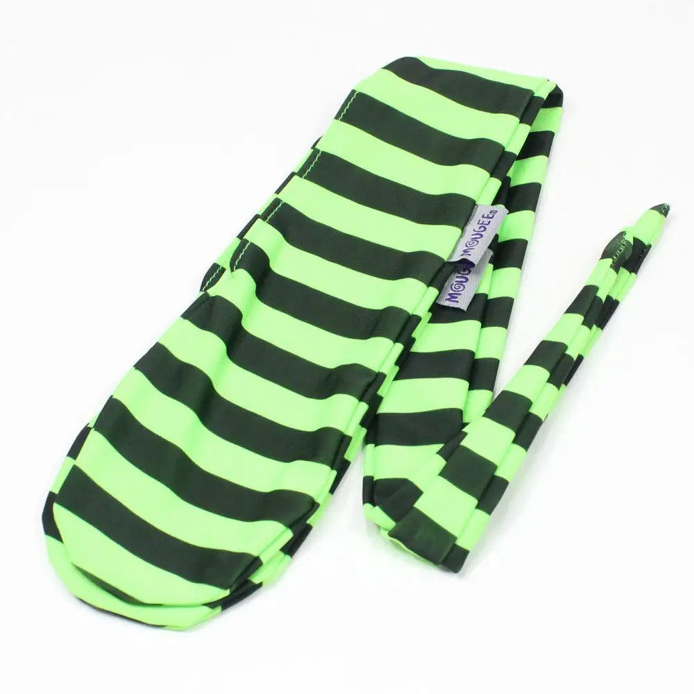 Mougee Sock Poi - Quality Nylon POI - Green and Black Stripes 26’’