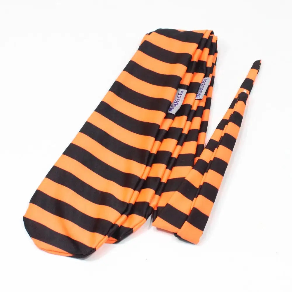 Mougee Sock Poi - Quality Nylon POI - Orange and Black Stripes 26’’