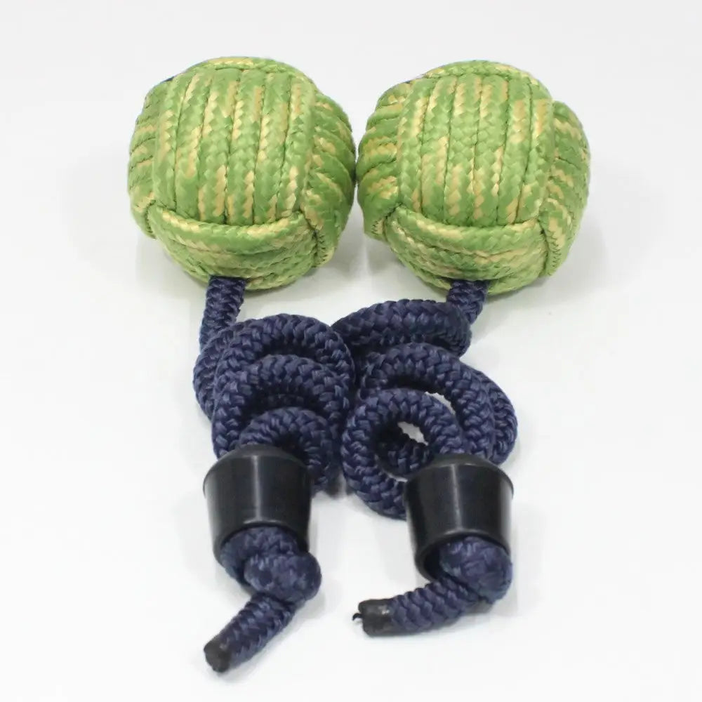 Wolf Poi 85mm Handmade Monkey Fist Contact - Green Apple