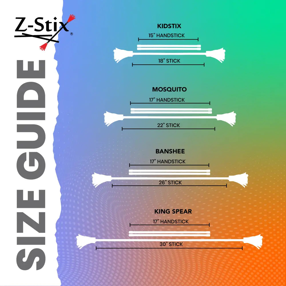 Z-Stix Hand Made Professional Flower Sticks-Devil Sticks- Animal Series - juggling sticks