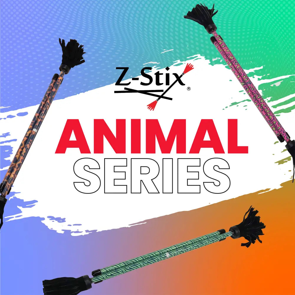Z-Stix Hand Made Professional Flower Sticks-Devil Sticks- Animal Series - juggling sticks