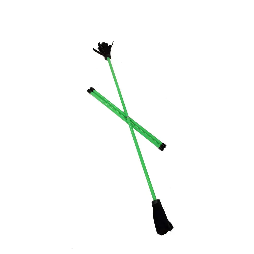 Z-Stix Hand Made Professional Flower Sticks-Devil Sticks- Neon Series - King / Green - juggling sticks