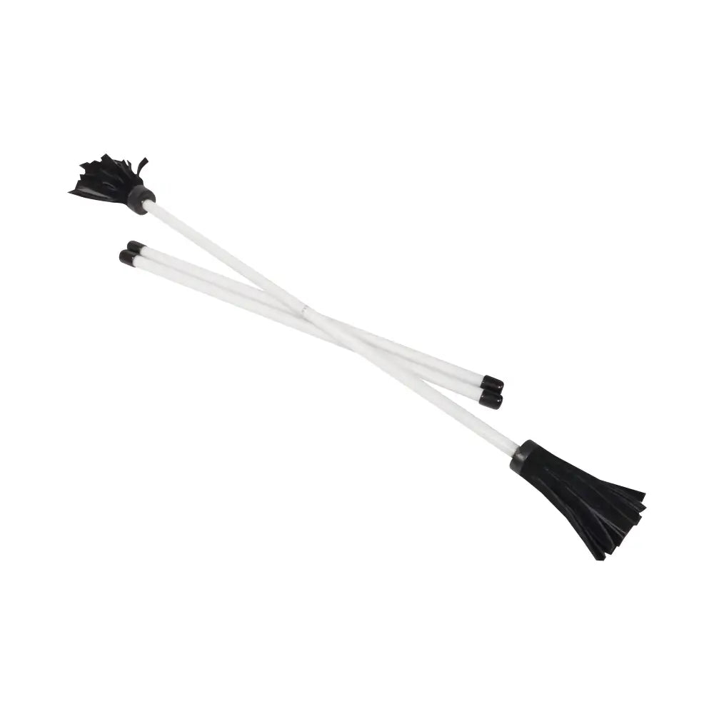 Z-Stix Hand Made Professional Flower Sticks-Devil Sticks- Solid Series - Banshee / White - juggling sticks