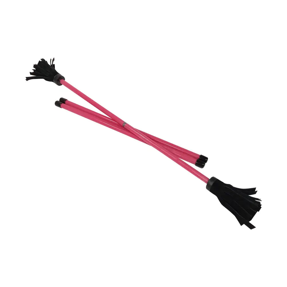Z-Stix Hand Made Professional Flower Sticks-Devil Sticks- Solid Series - Mosquito / Red - juggling sticks