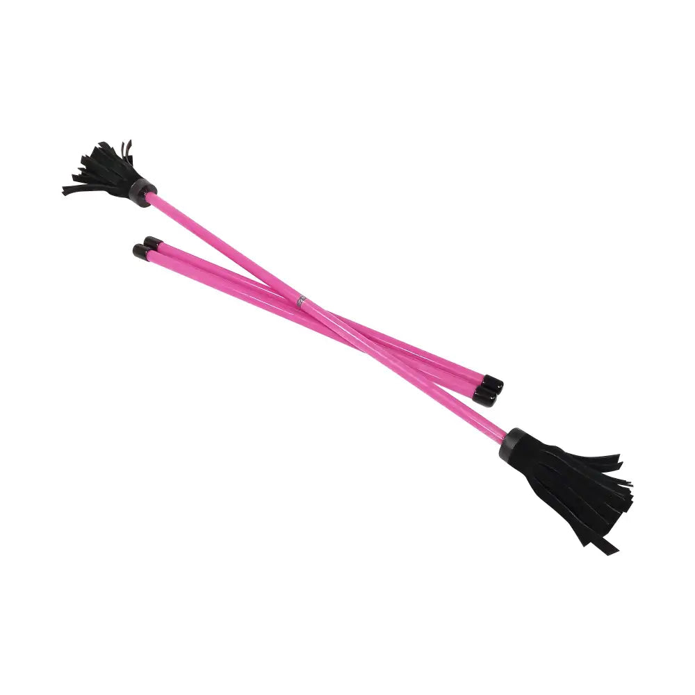 Z-Stix Hand Made Professional Flower Sticks-Devil Sticks- Solid Series - Banshee / Pink - juggling sticks