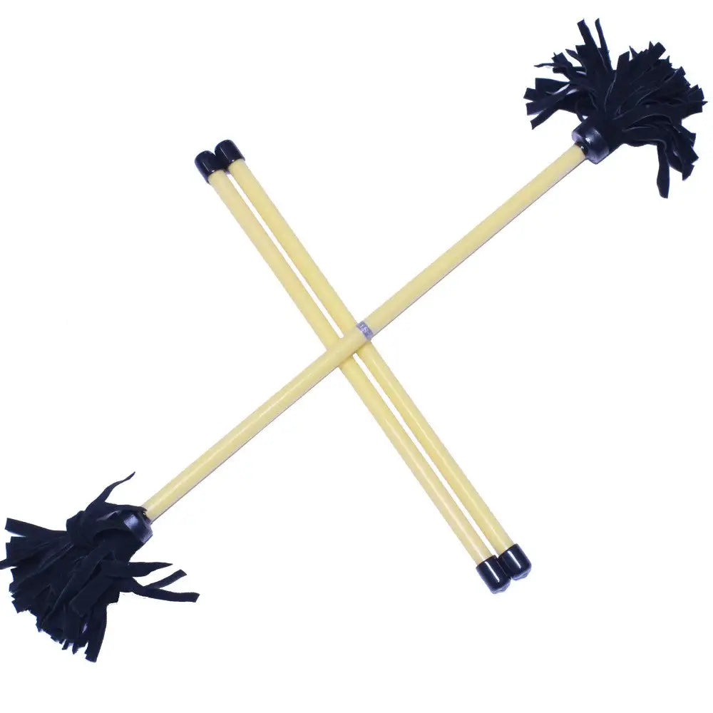 Z-Stix Hand Made Professional Flower Sticks-Devil Sticks- Solid Series - Mosquito / Yellow - juggling sticks