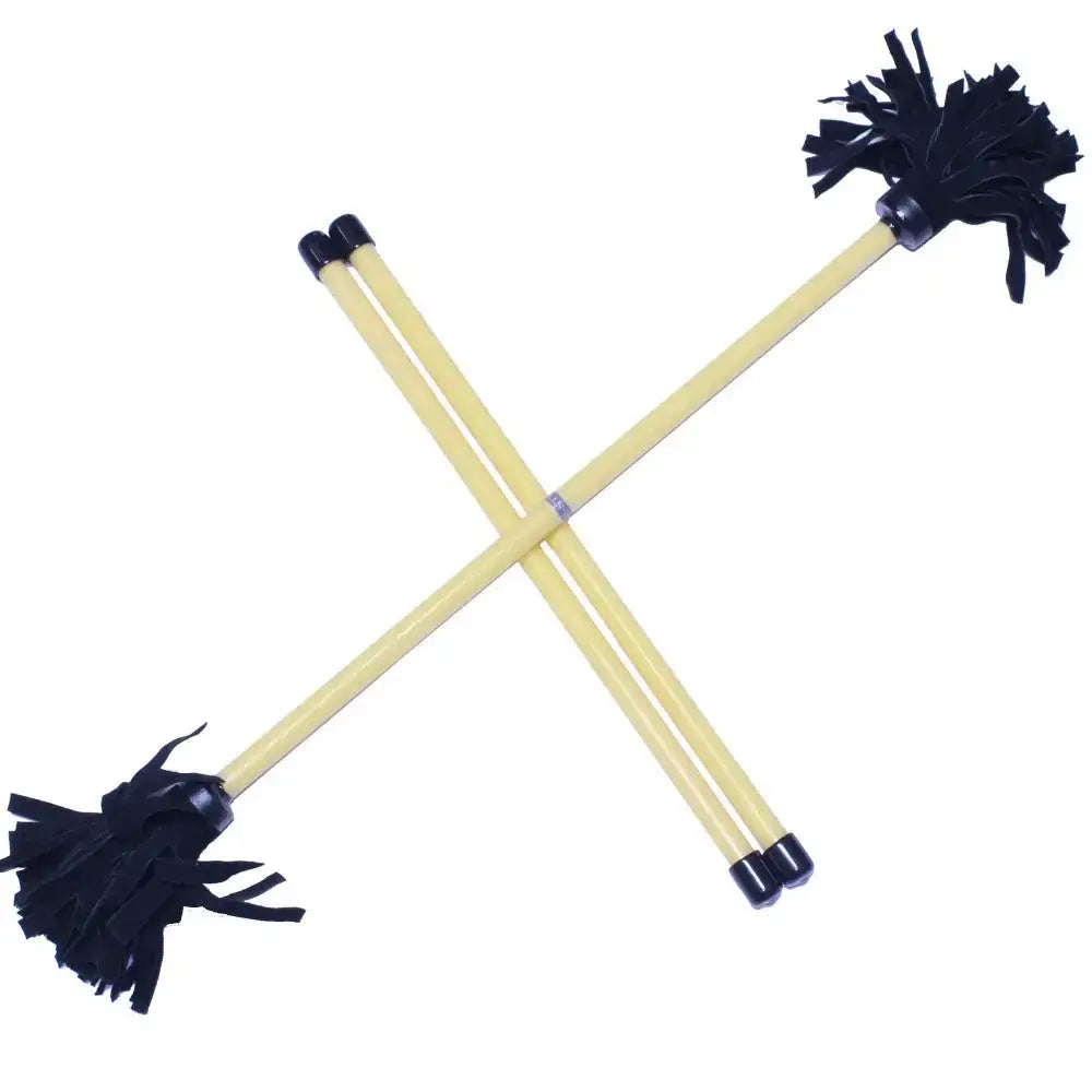 Z-Stix Hand Made Professional Flower Sticks-Devil Sticks- Solid Series - King / Yellow - juggling sticks