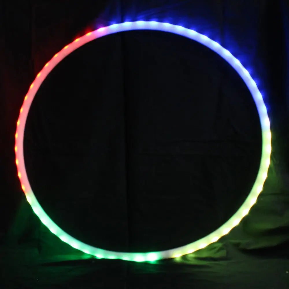 Zeekio 24’’ Rechargable LED Hoop with Remote - Flow Toy - Multi Color - Collapsible - Hoops