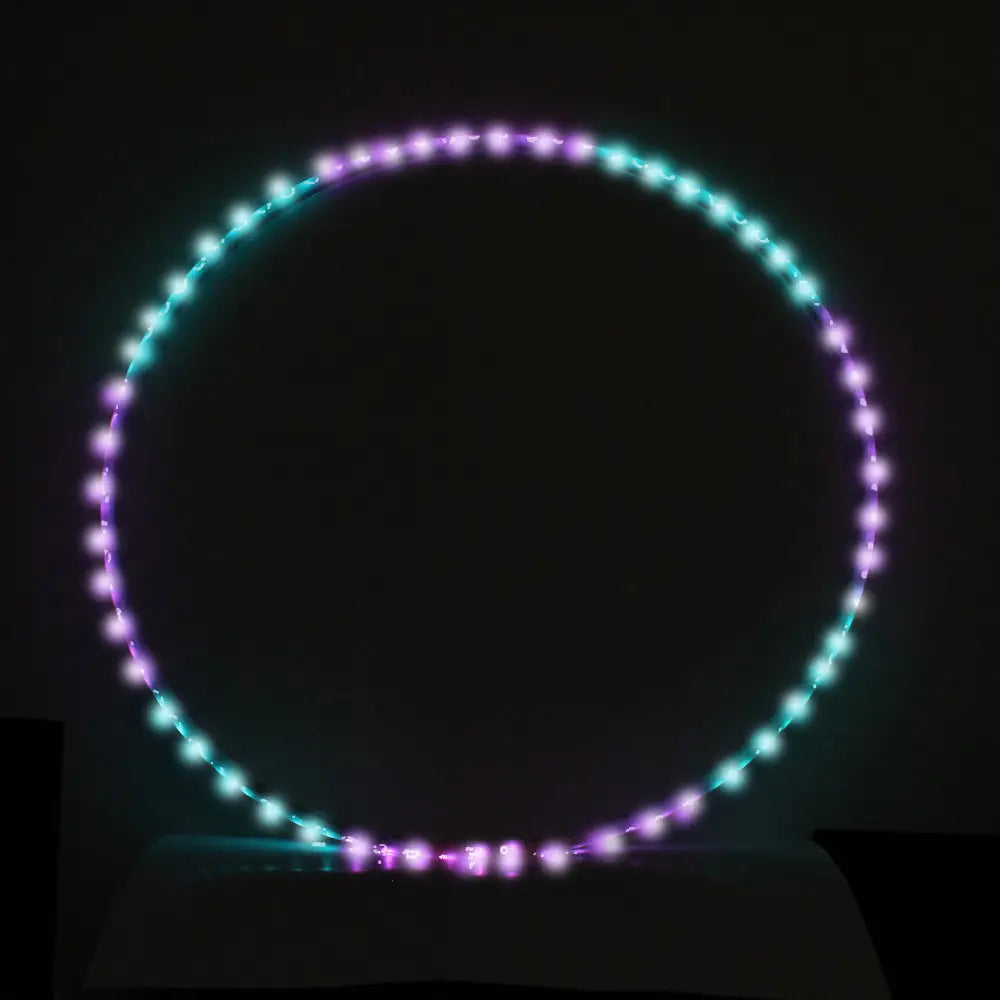Zeekio LED 34’’ Hoop Rechargeable with Remote - Flow Toy - Ultra Bright Multi Color Light Up Collapsible - Hoops