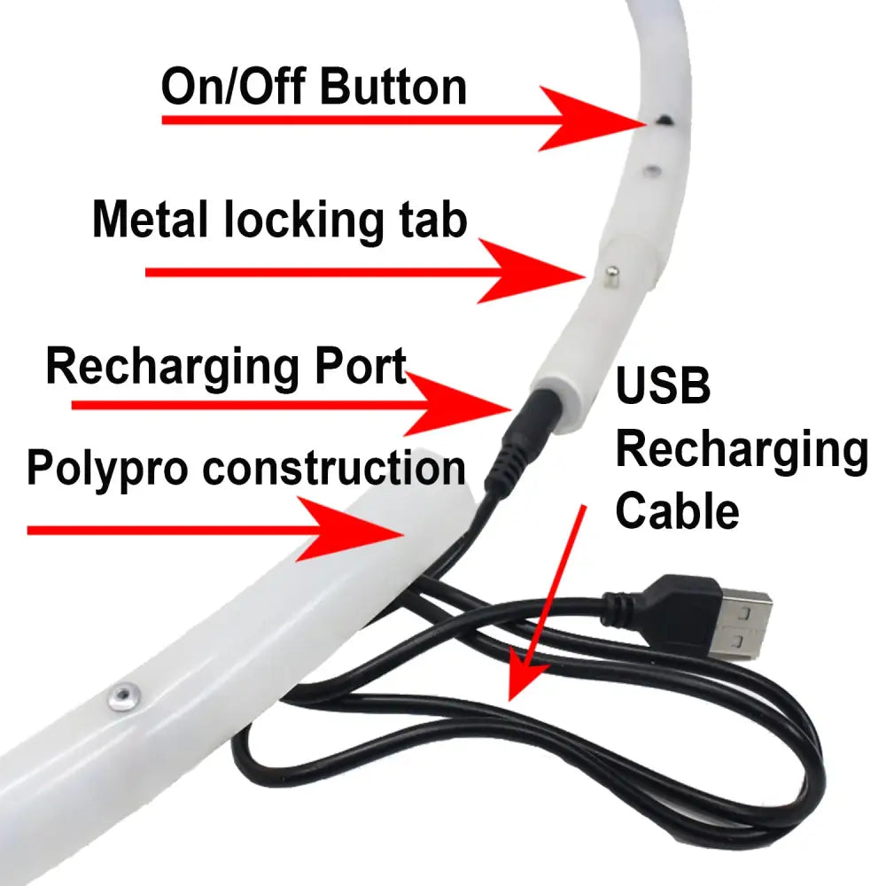 Zeekio LED 34’’ Hoop Rechargeable with Remote - Flow Toy - Ultra Bright Multi Color Light Up Collapsible - Hoops