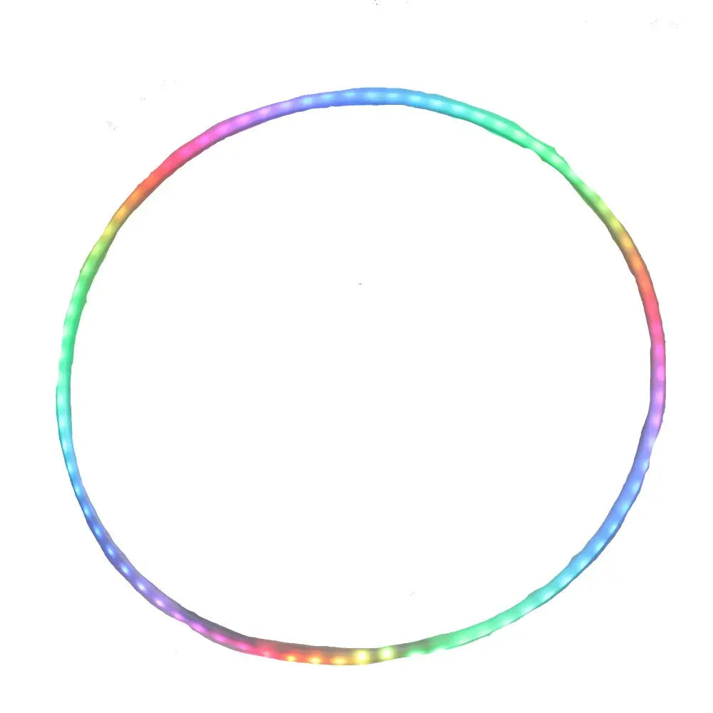 Zeekio LED 34’’ Hoop Rechargeable with Remote - Flow Toy - Ultra Bright Multi Color Light Up Collapsible - Hoops