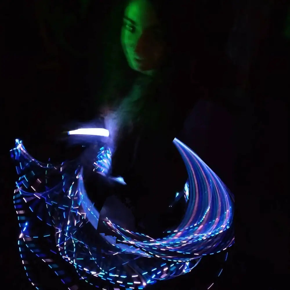 Zeekio Pixel Whip - 6’ Fiber Optic Flow Toy - Colors Changing Light Party - Toys