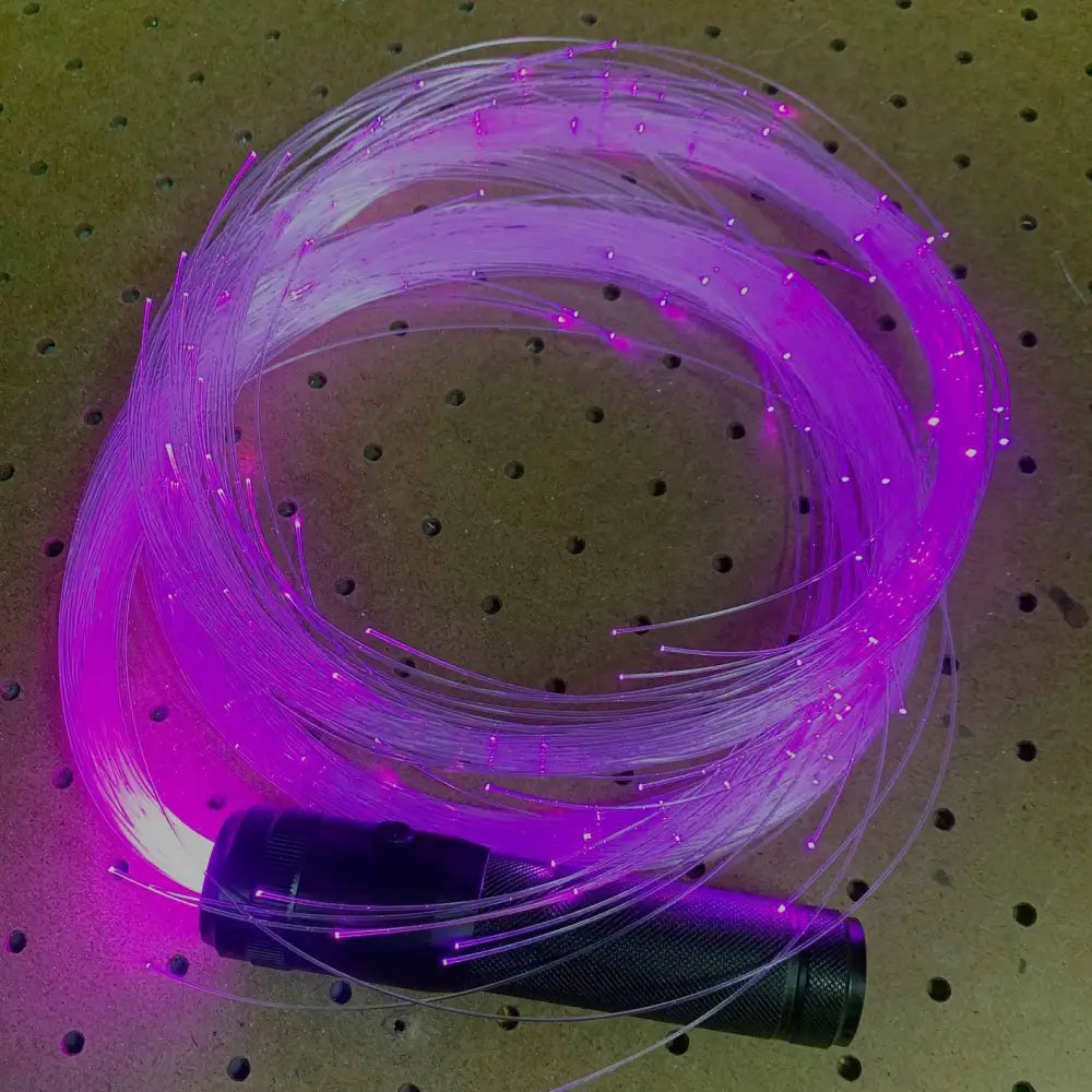 Zeekio Pixel Whip - 6’ Fiber Optic Flow Toy - Colors Changing Light Party - Toys