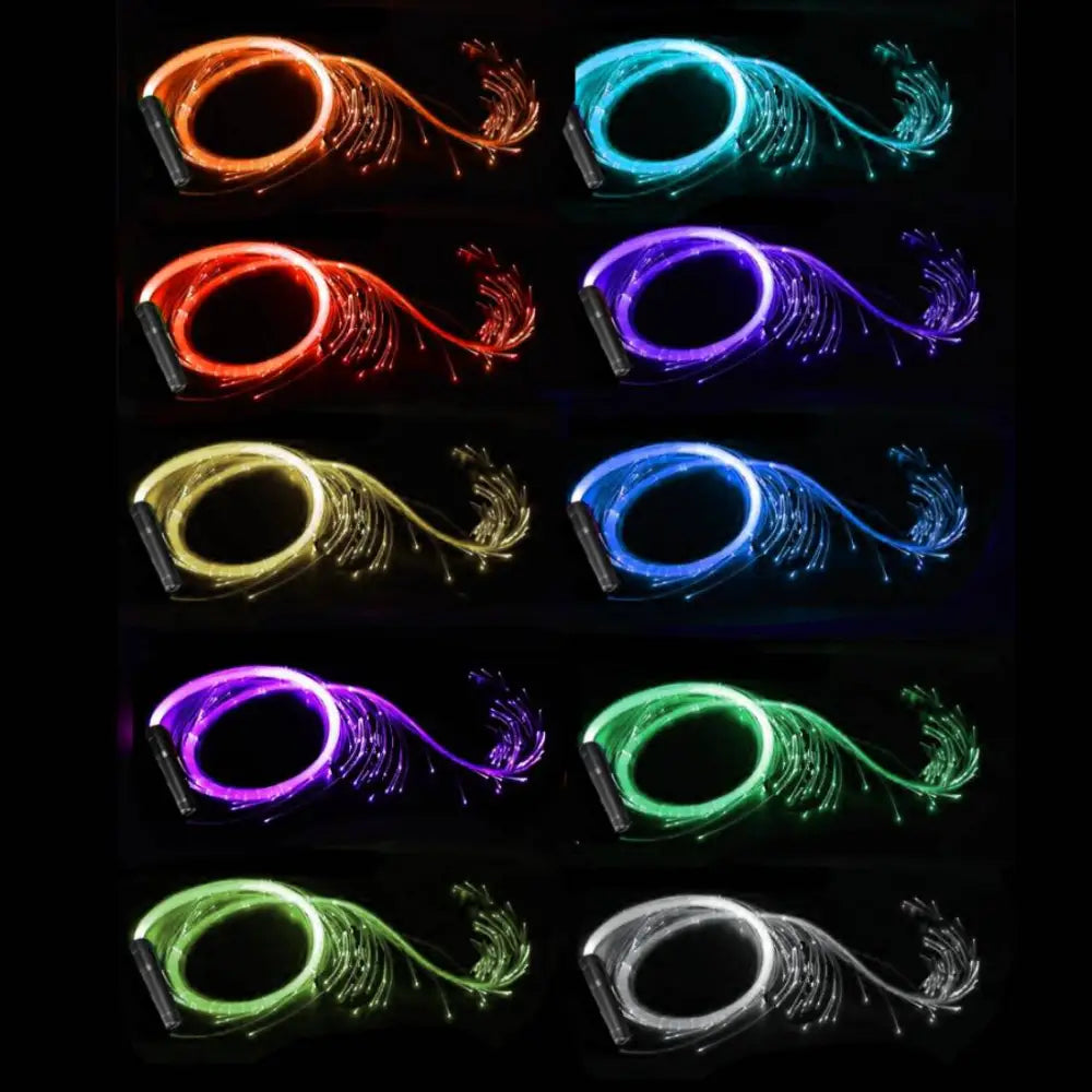 Zeekio Pixel Whip - 6’ Fiber Optic Flow Toy - Colors Changing Light Party - Toys