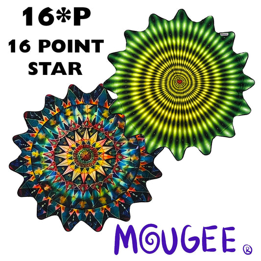 Mougee 16*P Flow Star - 27" Diameter - 16 Point Flow Star - Durable and Vibrant Patterns