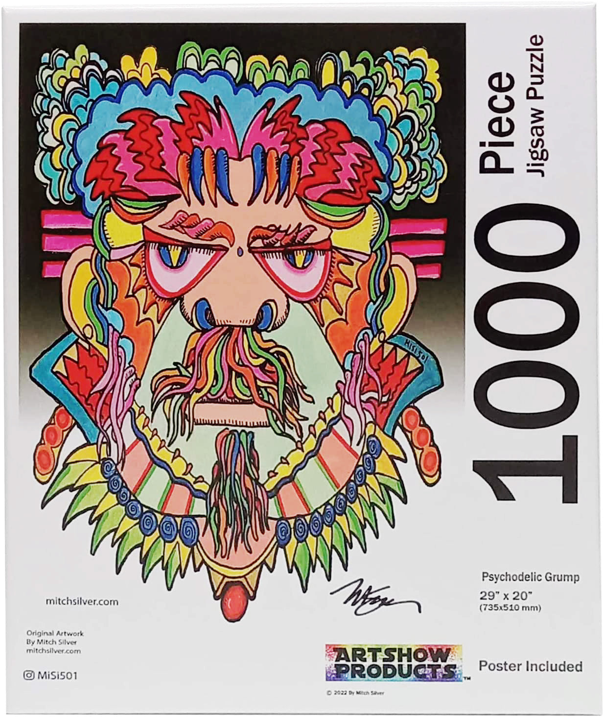 Premium 1000 Piece Jigsaw Puzzle 29"x 20" Orig. Artwork by MiSi501