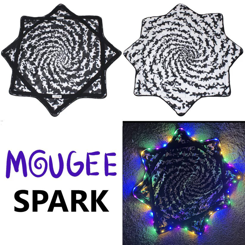 Mougee Spark Flow Star - 28" Diameter - Rechargeable Multi-Colored LED Lights - 3 Modes