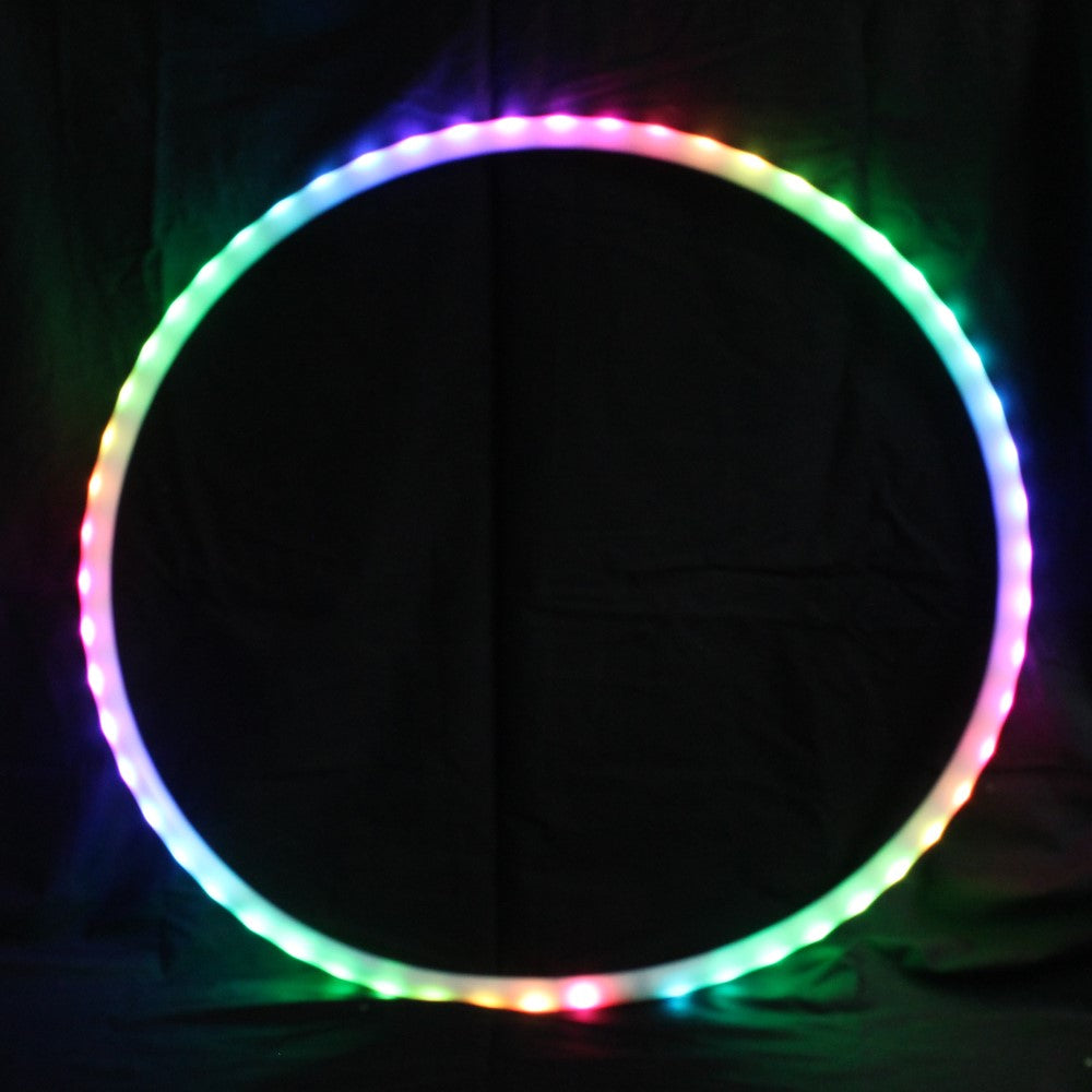 Zeekio 24" Rechargable LED Hoop with Remote - Flow Toy - Multi Color - Collapsible