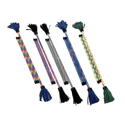 Z-Stix Professional Juggling Flower Sticks-Devil Sticks and 2 Hand Sticks, High Quality, Beginner Friendly - Festival Series