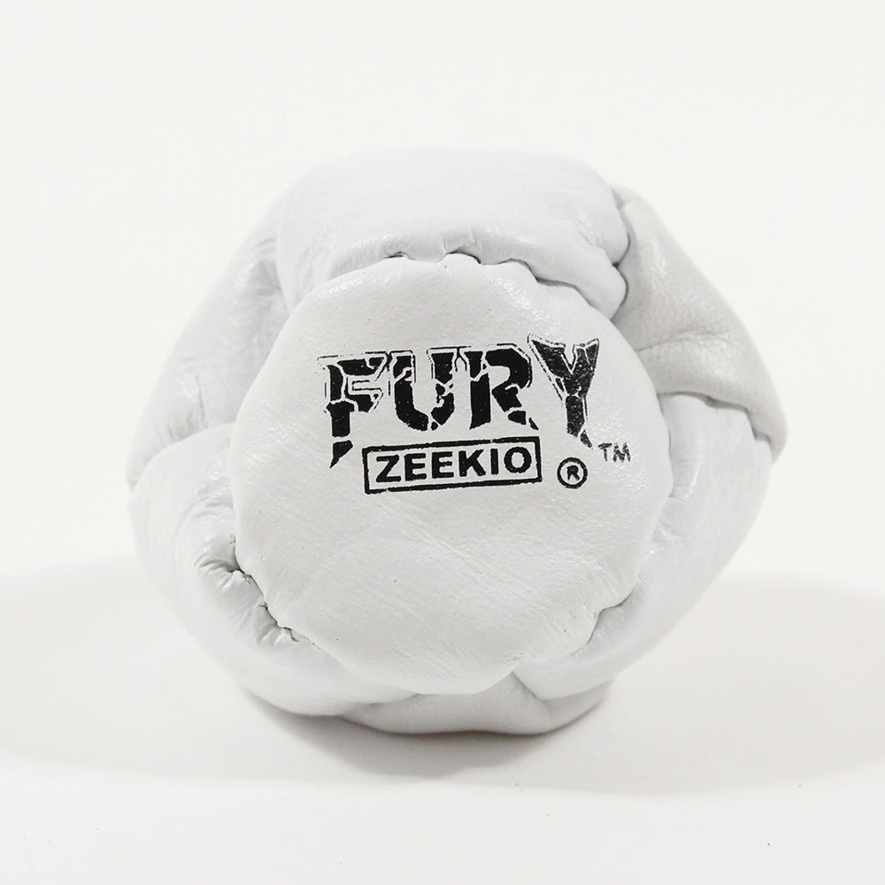 Zeekio The Fury 8 Panel Footbag - Hand Stitched Genuine Leather - Sand Filled Foot Bag