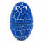 Blue Over White Crackle