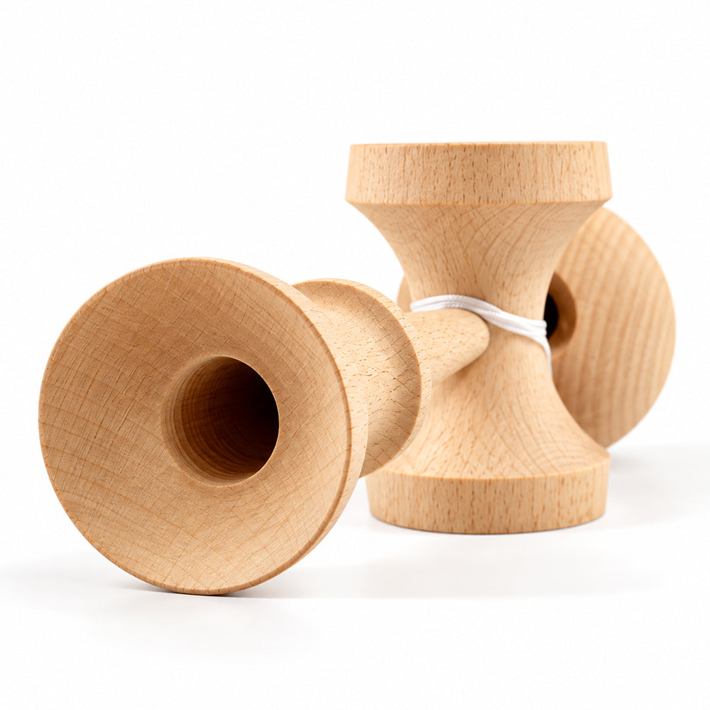 BK V2 Kendama - THE GRANDE Size Kendama - Natural Finish - by Bahama Kendama