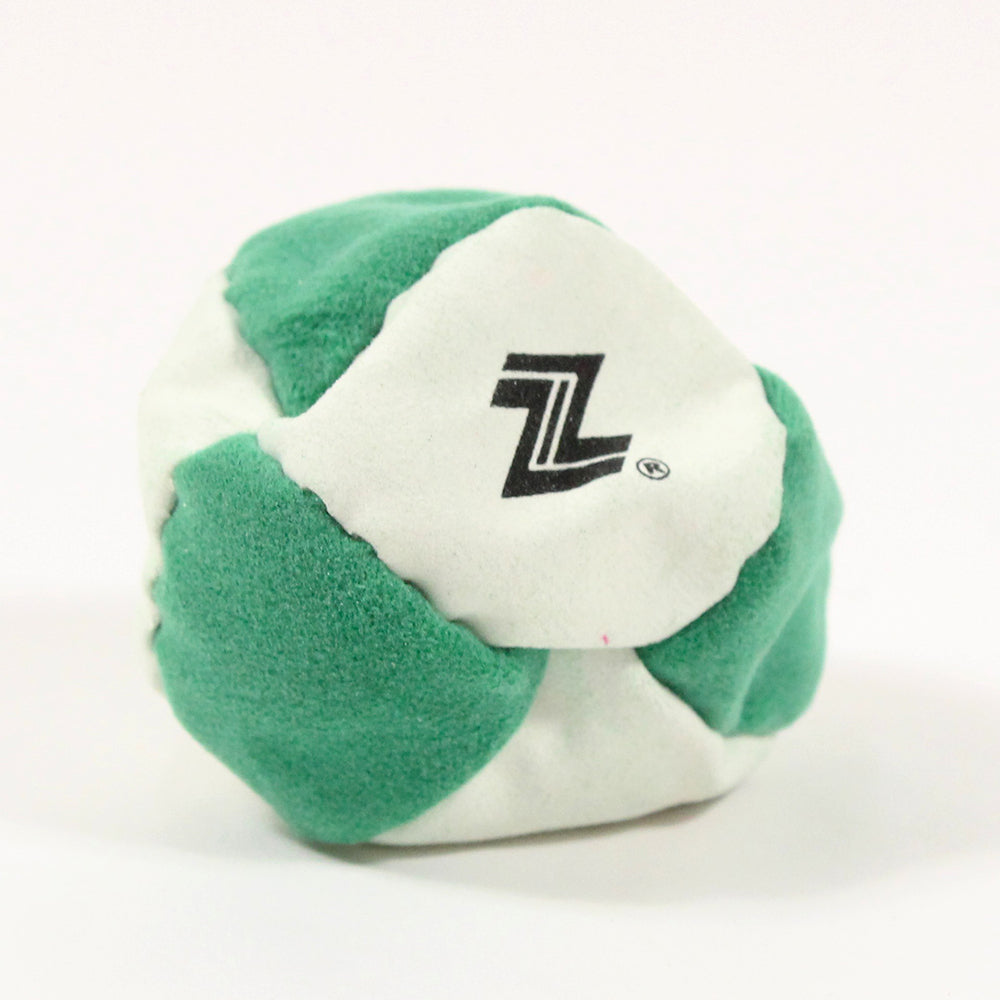 The Barcode Footbag – 8 Panel - Sand filled - Suede Foot Bag by Zeekio