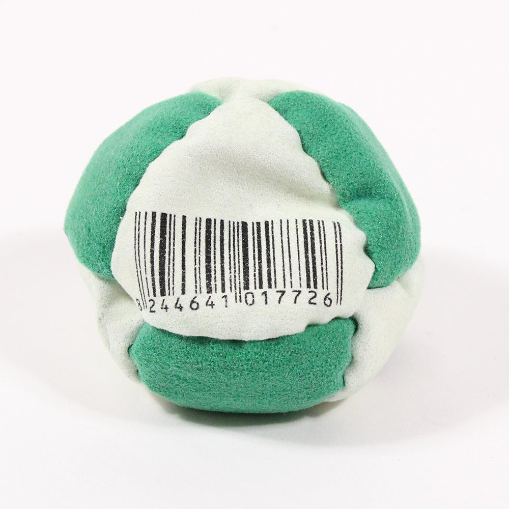 The Barcode Footbag – 8 Panel - Sand filled - Suede Foot Bag by Zeekio