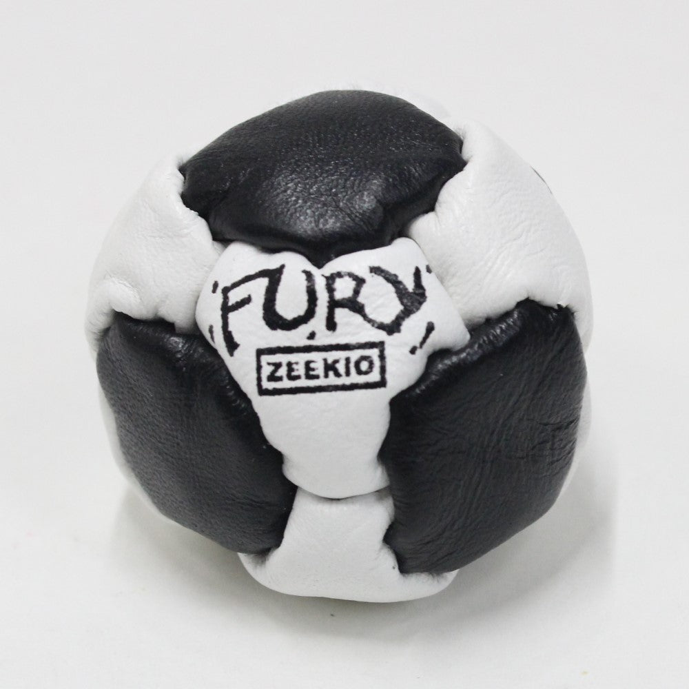 The Fury Footbag - Genuine Leather - 14 Panel Hand Stitched - Sand filled Hacky Sack