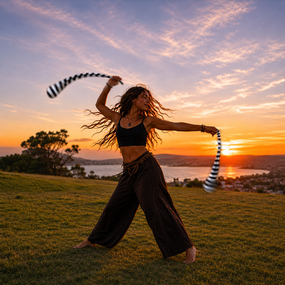 Zeekio Sock POI - 26" Stretch Nylon POI with Bean Bag